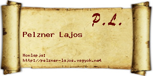 Pelzner Lajos névjegykártya